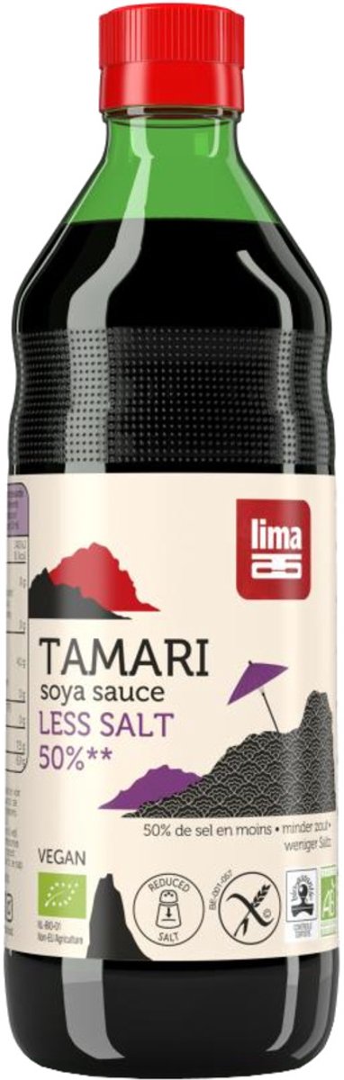 Lima Tamari 50% minder zout bio 500ml