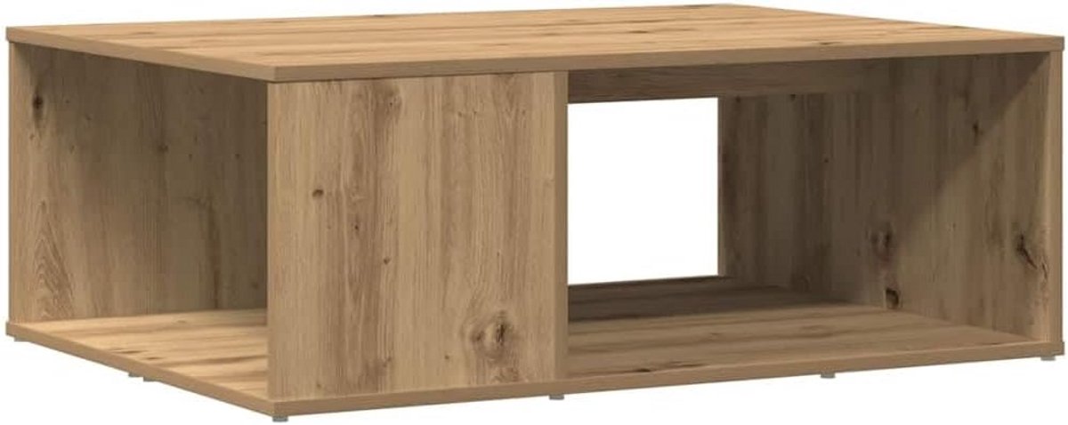 Salontafel Hout 90x67x33 cm - Robuuste Bijzettafel voor Woonkamer