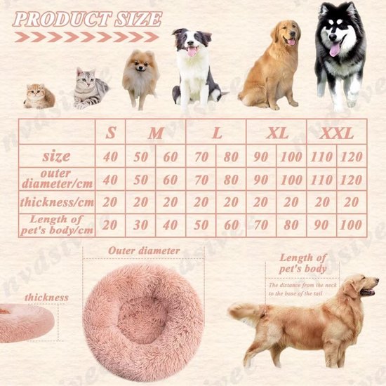 HANHAN Extra Grote Kalmerende Hond Bed Orthopedische