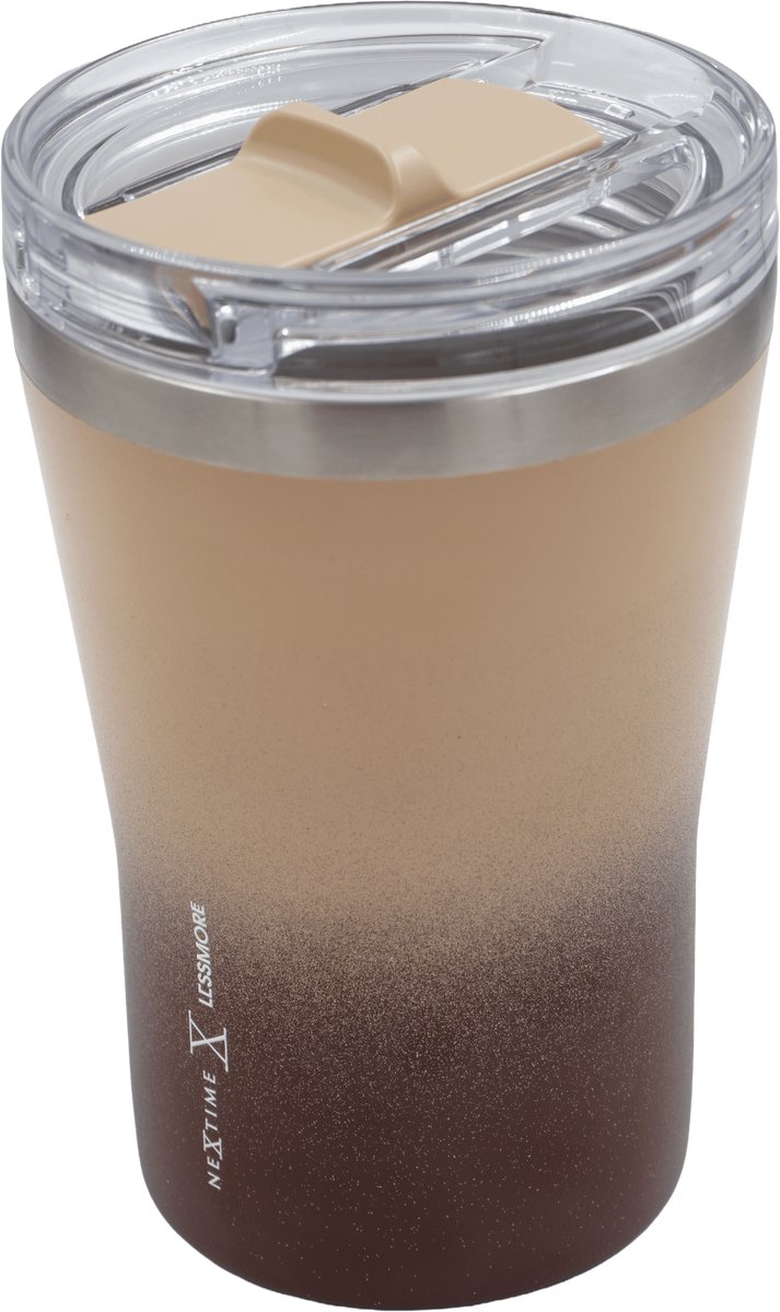 Thermische Tumbler 473 ml (16oz)-95% gerecycled roestvrij staal-Chocoladebruin 'Urban Tumbler 16'