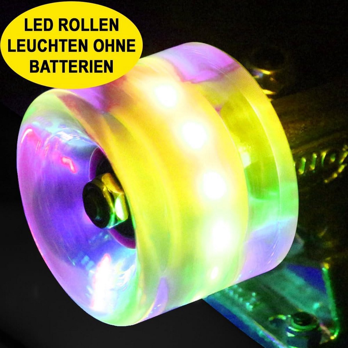 Mini Cruiser Skateboard 57 cm Met of Zonder LED Wielen Inclusief Aluminium Trucks & ABEC-11 Lagers Multicolor