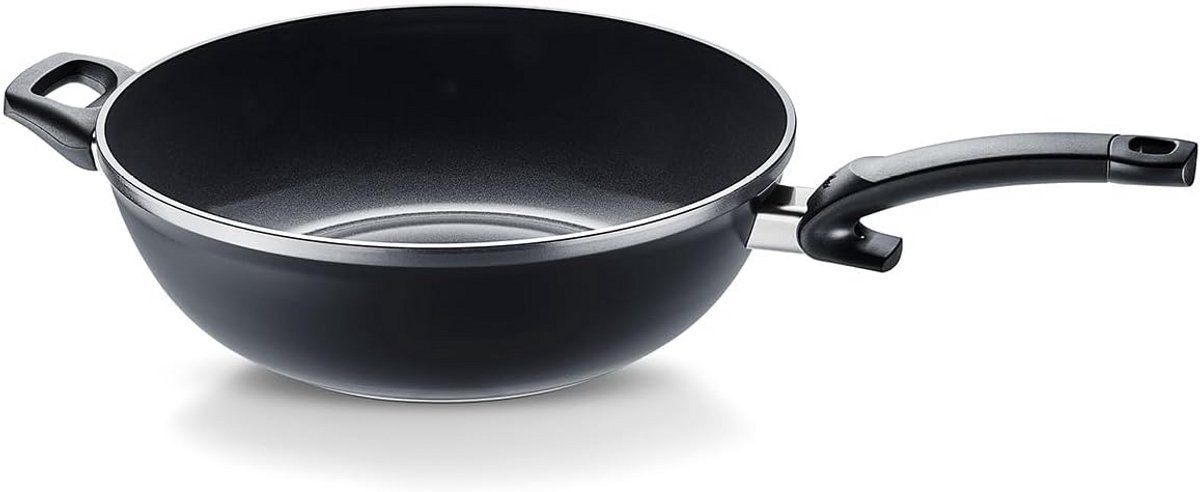 Grote Keramische Wokpan met Antiaanbaklaag (32 cm) Geschikt voor Inductie