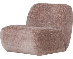 WOOOD Nomu Fauteuil Craquelé - Velvet - Lichtroze - 74x76x92