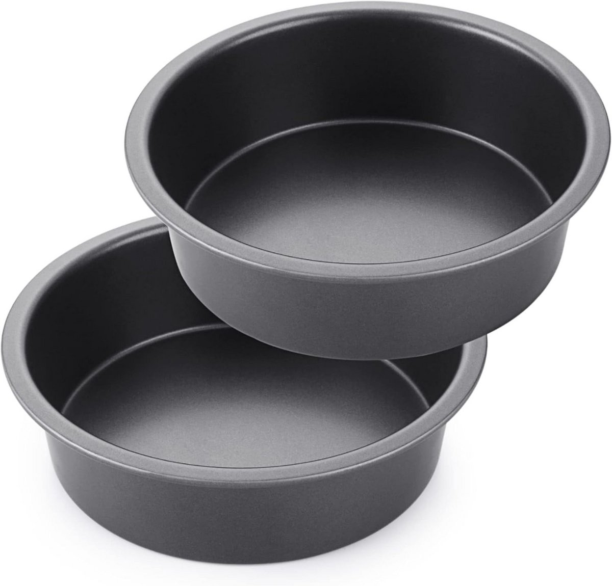Set van 2 Ronde Bakvormen 20 cm met Anti-aanbaklaag en Brede Grepen