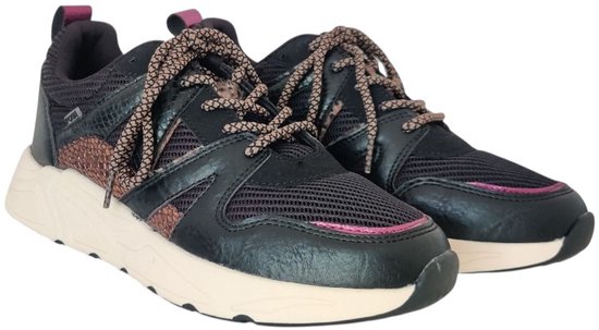 Baskets pour femmes femme POSH by Poelman CAROCEL - Zwart imprimé animal - Taille 38