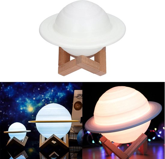 Planet lamp met afstandsbediening - USB oplaadbare nachtlamp voor kinderkamer — afbeelding 3