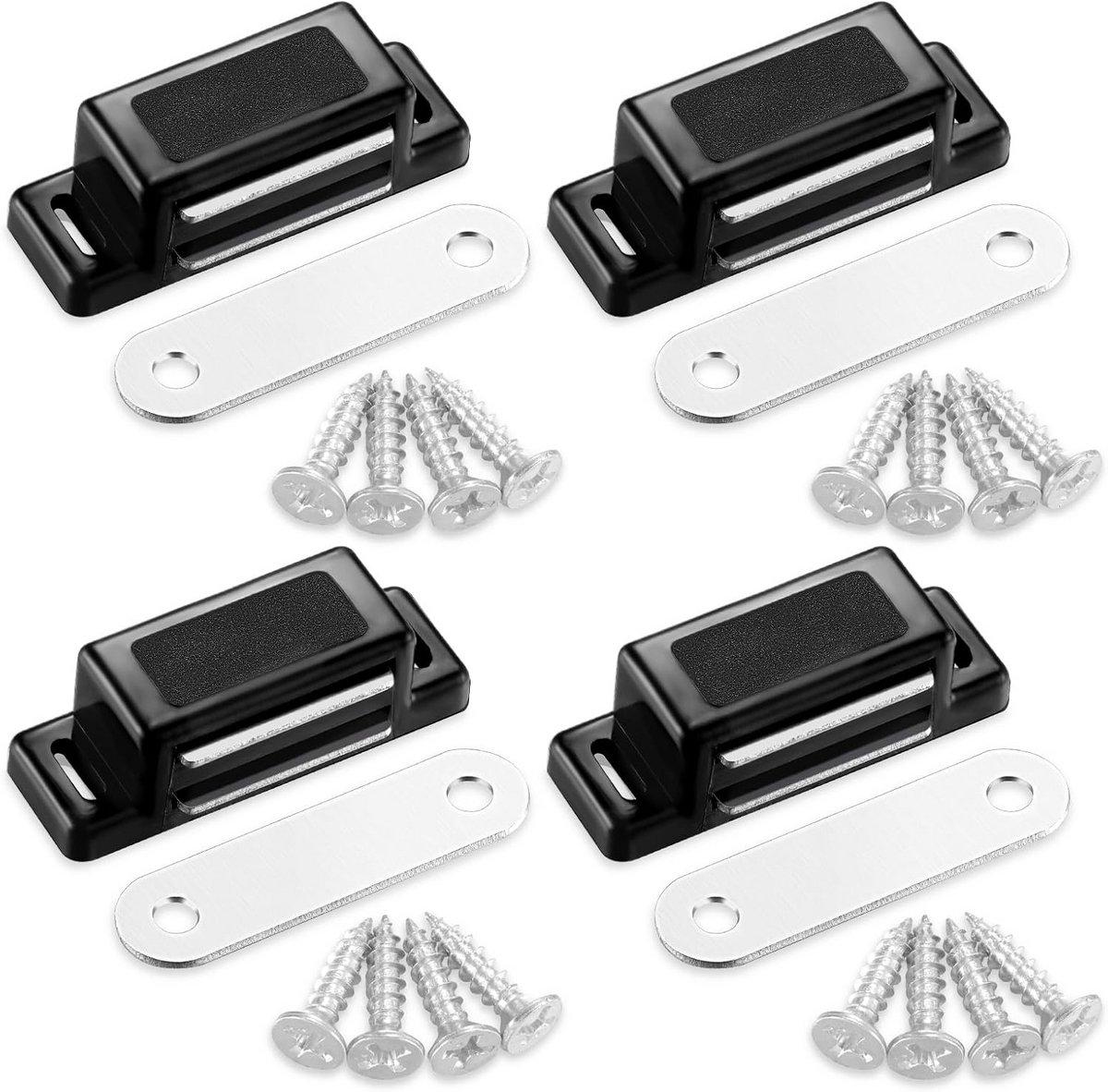 Magnetische sluiting voor kastdeur en lade