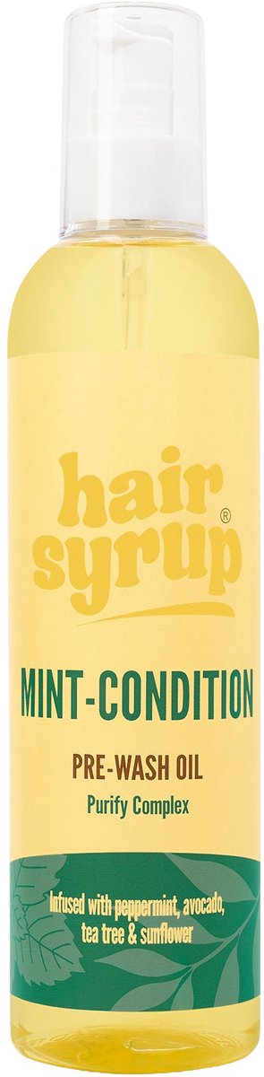 Hair Syrup Mint Condition Haarolie – Pre-Wash Olie met Pepermunt & Tea Tree – Voor Gevoelige & Jeukende Hoofdhuid