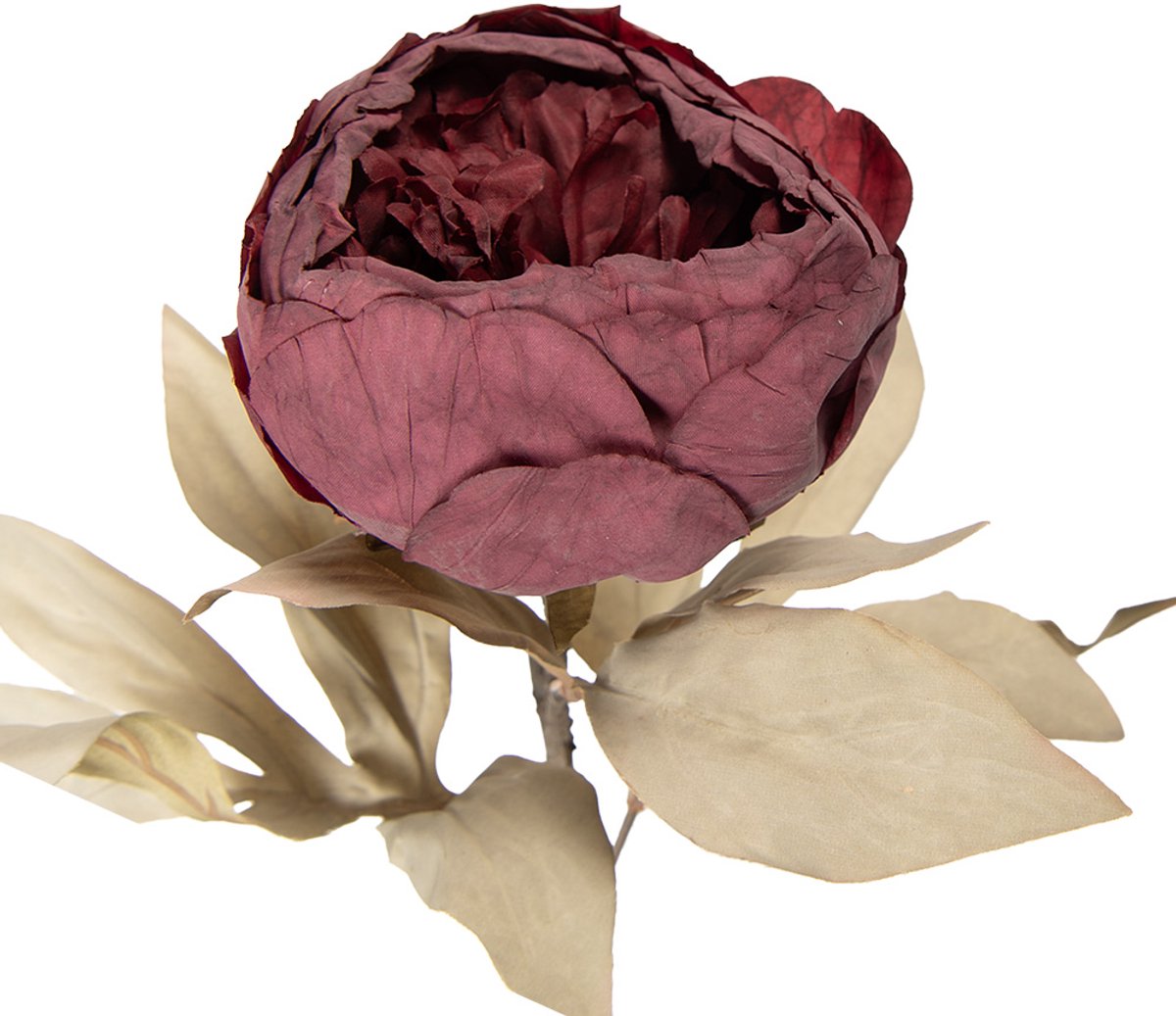 Clayre & Eef Kunstbloem 62 cm Rood Kunststof