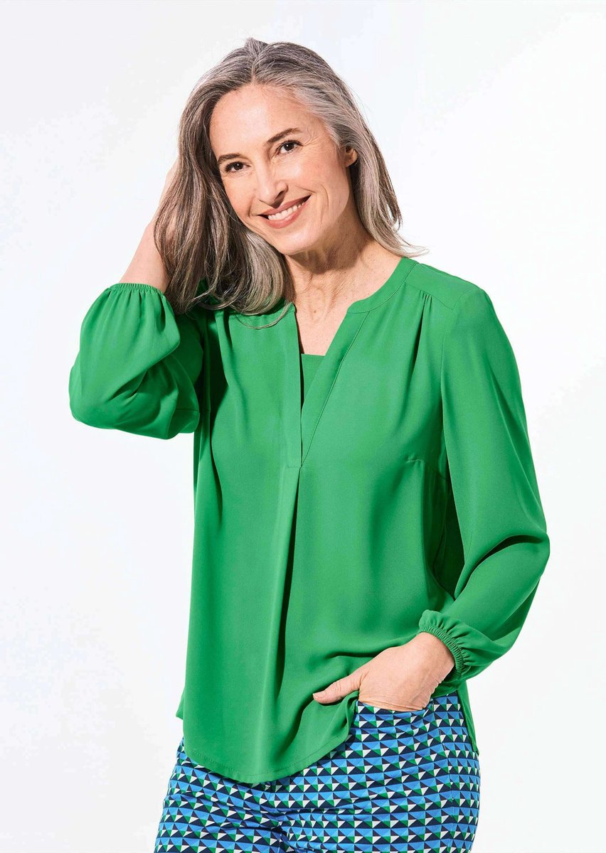 Goldner Blouse Blouse met tuniekhals