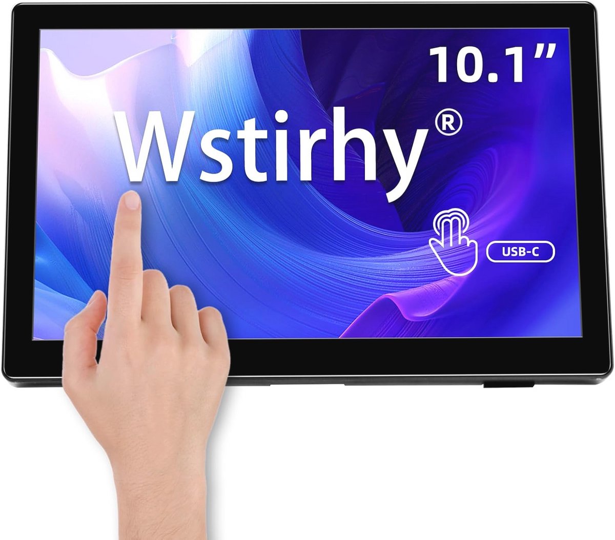 Draagbare 10 inch touchscreen-monitor, 1920 x 1200 resolutie, 16:10 IPS