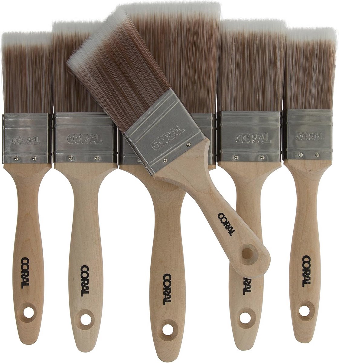Schilderspakket Verfborstels 6Pk Professionele Kwaliteit met FSC Hout