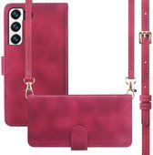imoshion Hoesje - Geschikt voor Samsung Galaxy S21 FE - Bookcase met koord - Rood