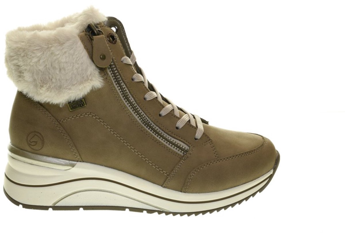 Warme Winterboots Dames Remonte Beige
