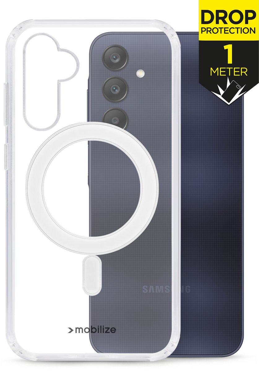 Mobilize Doorzichtig Hoesje geschikt voor Google Pixel 10 Pro MagSafe Telefoonhoesje Hardcase | Mobilize Naked Protection Backcover Shockproof | Geschikt voor MagSafe | Geschikt voor Draadloos Opladen met Magnetische Ring | Geschikt voor MagSafe Case