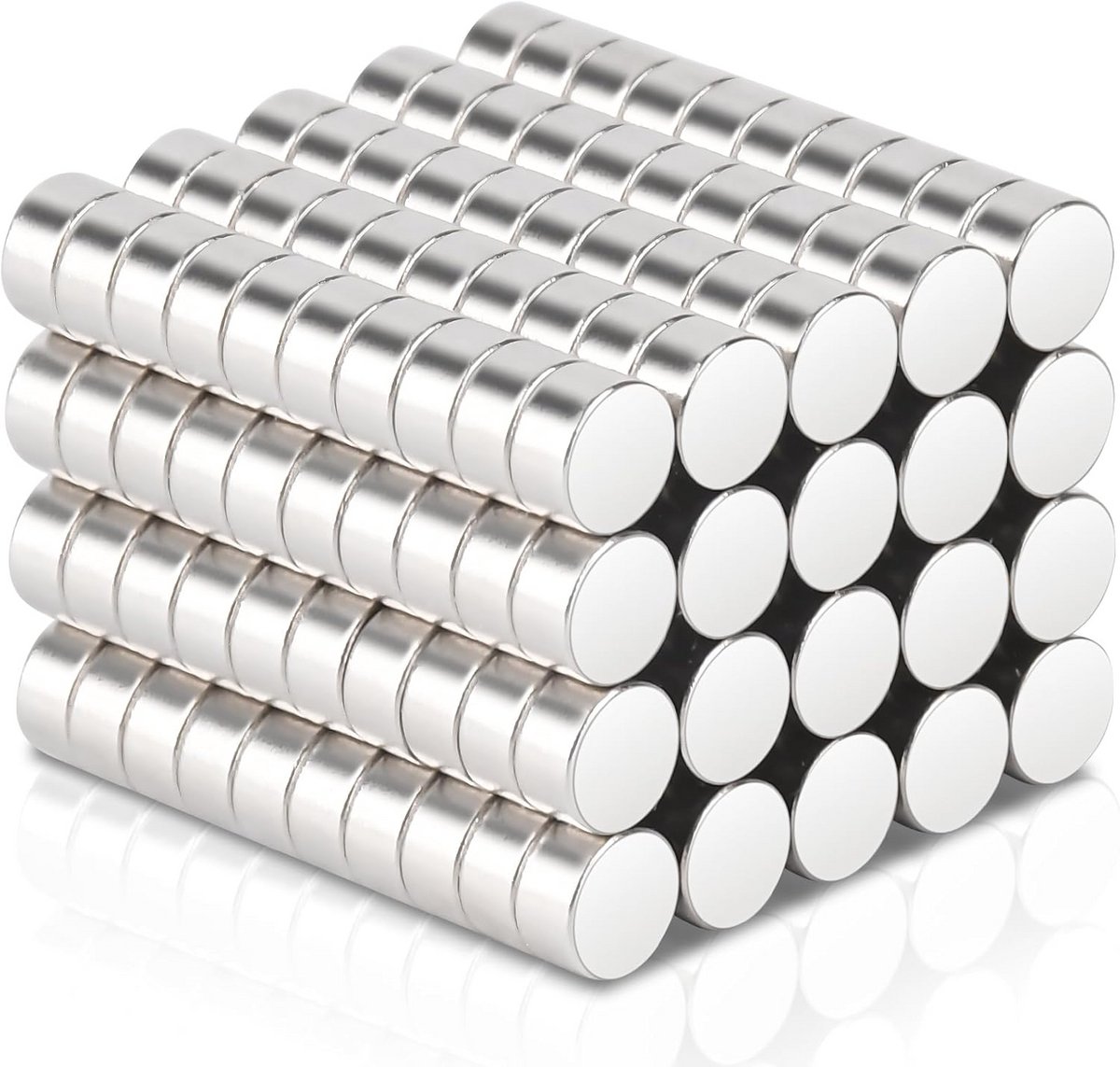 200 stuks neodymium magneten, extra sterk, kleine magneten, sterk, 4 x 2 mm, mini-magneten, sterke magneten, kleine rond, magneten voor magneetbord, magneten voor prikbord, koelkast, handwerk,