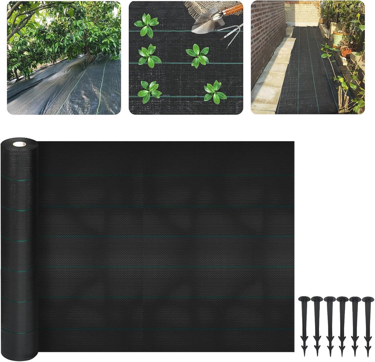 Onkruiddoek 100 g/m² - Waterdoorlatend Tuinvlies voor Effectieve Onkruidbestrijding
