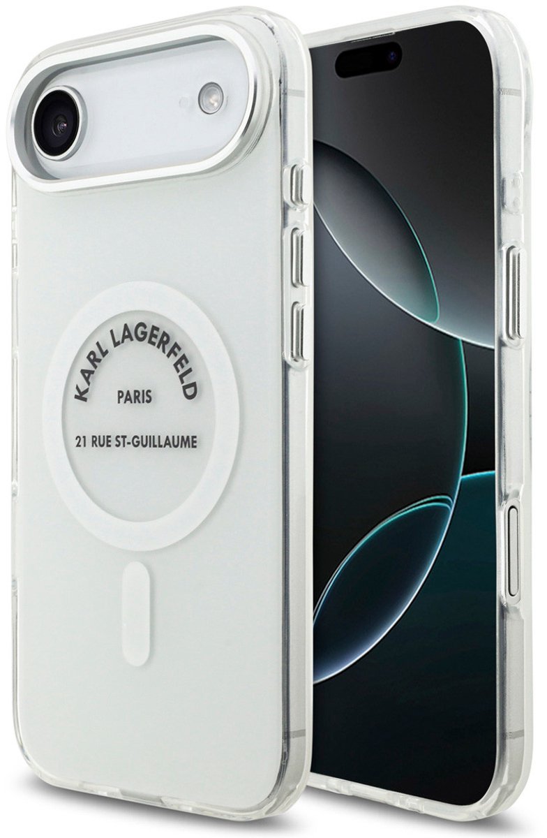Karl Lagerfeld Back cover case - iPhone 17 Air - Transparent - MagSafe - Schokbestendig TPU