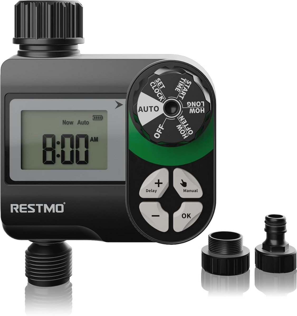 Sproeiertimer voor irrigatie - Intervalschema voor tuinslang en gazonbewatering in 1 zone