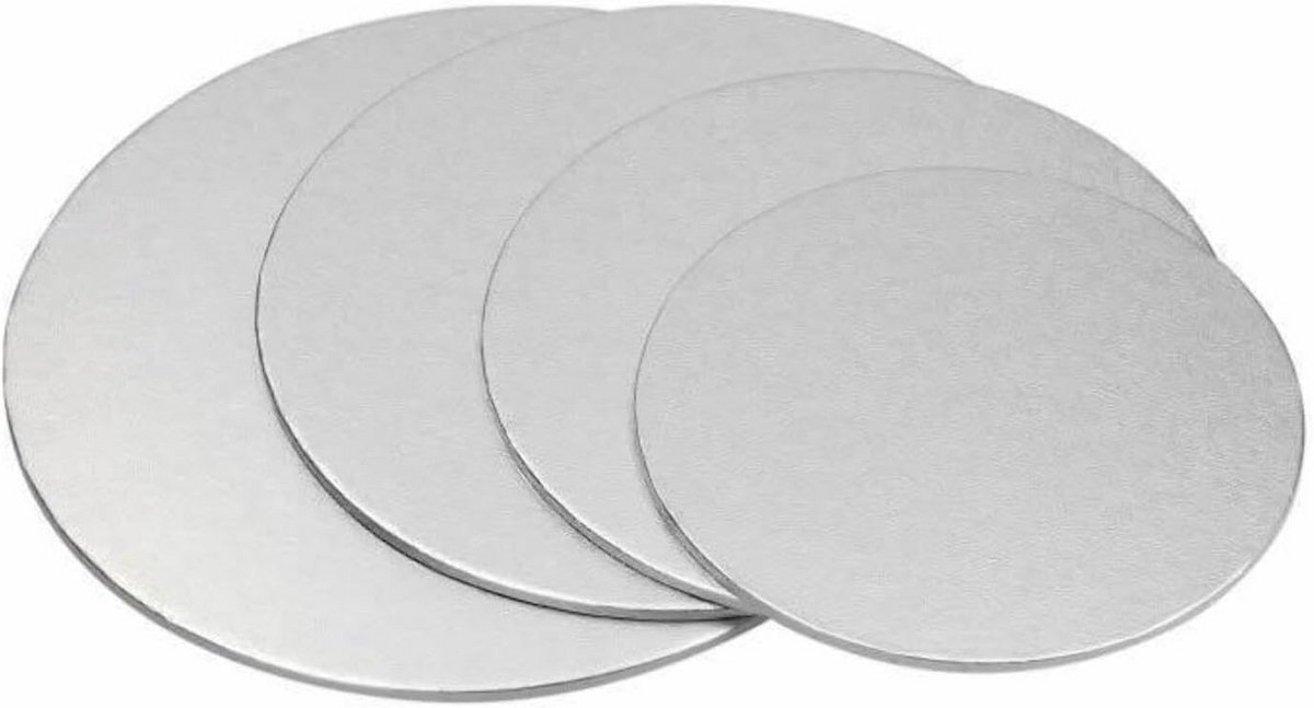 Ronde Taartonderlegger Zilver 35 cm Stevig en Herbruikbaar