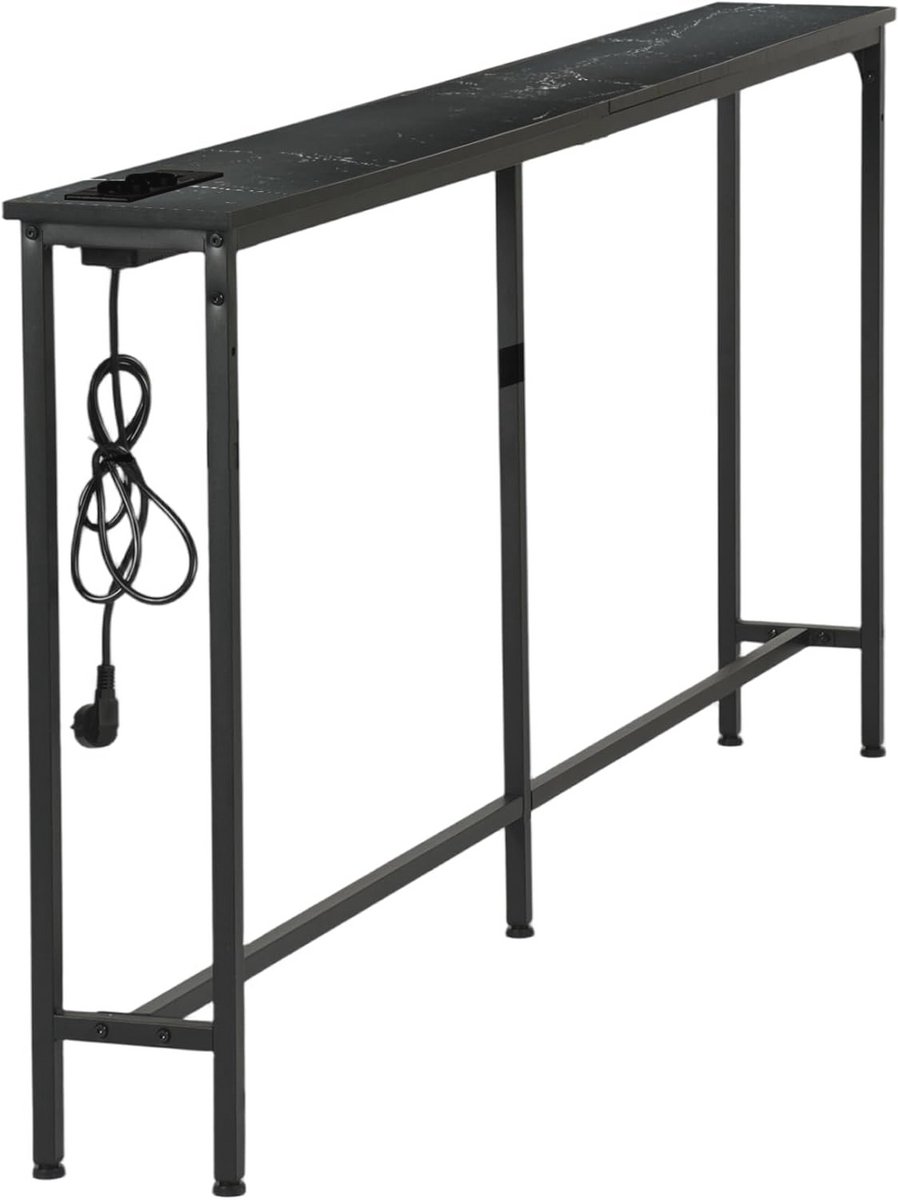 Smalle Consoletafel met Laadstation - Multifunctionele Ingangs- en Gangtafel