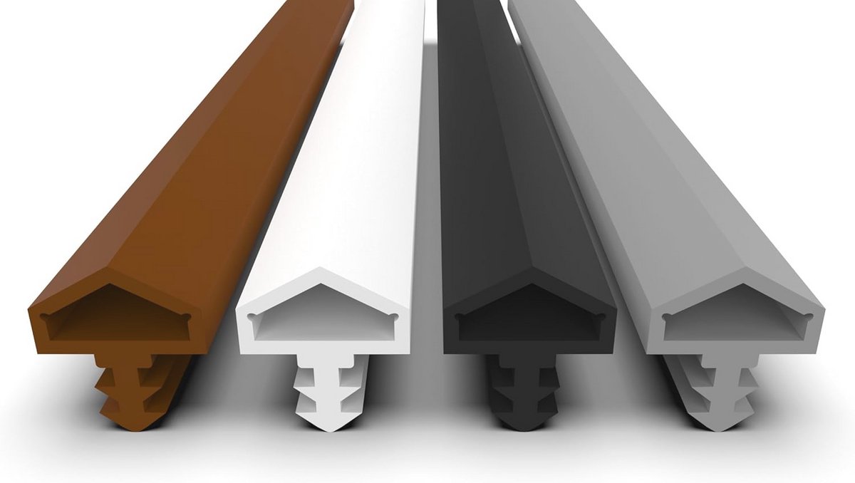 Deurafdichting 5m - 4mm groefbreedte, 7mm groefdiepte en 12mm vouw voor huisdeur en kamerdeur