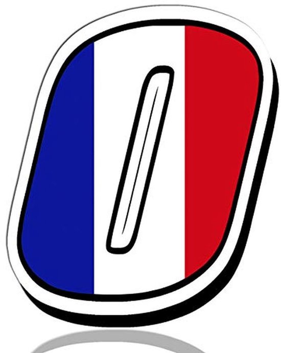 Sticker decal souvenir auto wapen schild kam stad Frankrijk vlag narbonne