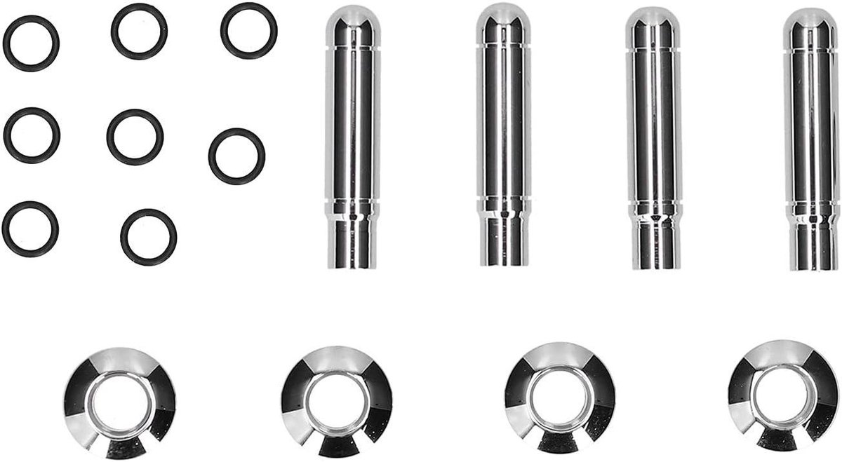 Allecta - Universele Deurslot Pin Met ABS Cover en Chrome Vervanging - Auto Suv Truck - Set van 8.