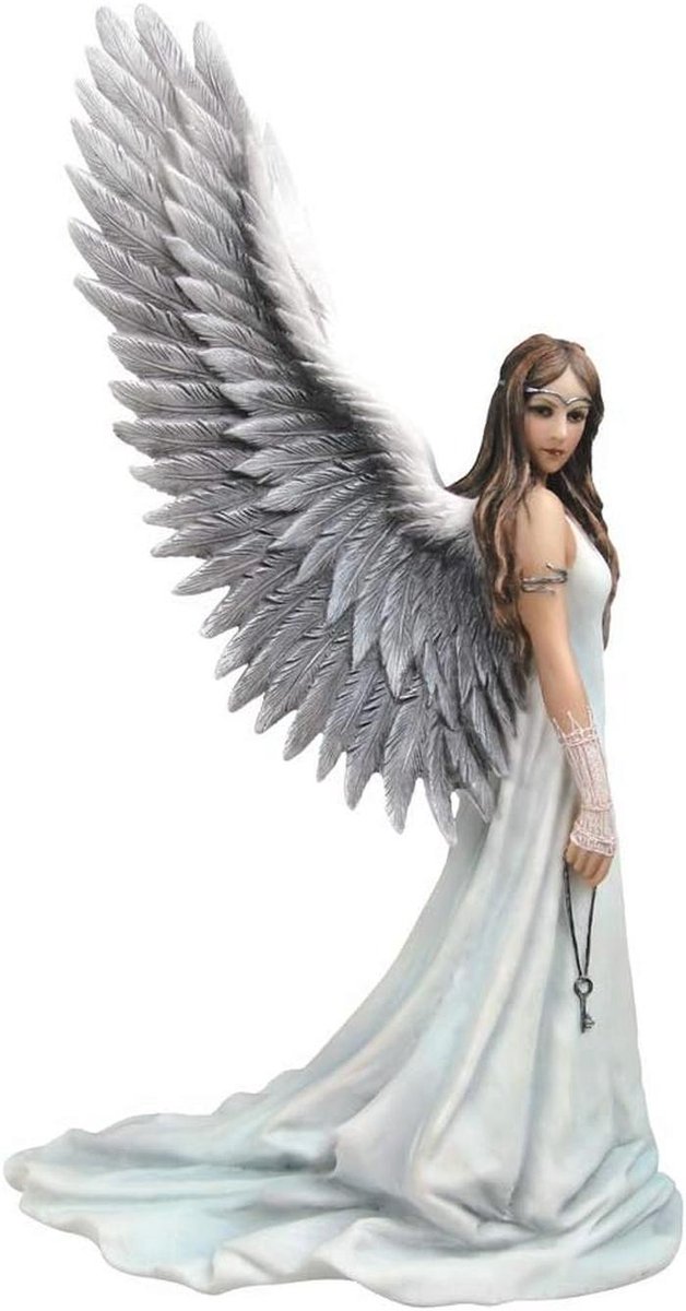 Engel Beeldje van Spirit Guide - Mystiek Product voor Fantasy en Gothic Fans - 24cm