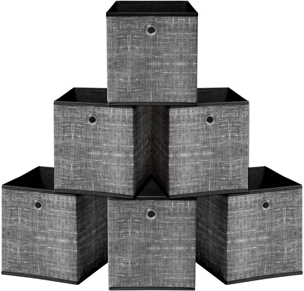 Ibenzoa® Set van 6 opvouwbare opbergkubussen voor kleding en speelgoed