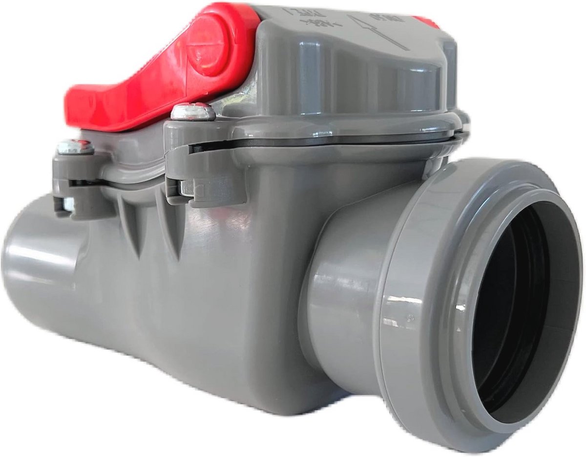 Terugslagklep Ø DN 50 met Vergrendeling voor Afvalwater