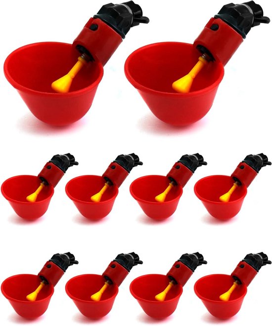 Automatische Pluimveedrinker 12L – Met 8 Cups, Geschikt Voor Kippen, Eenden, Ganzen, Kwartels En Duiven