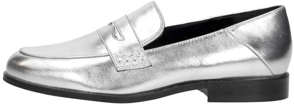 Shoecolate Mocassin Mocassin - Zilverkleur - Maat 37