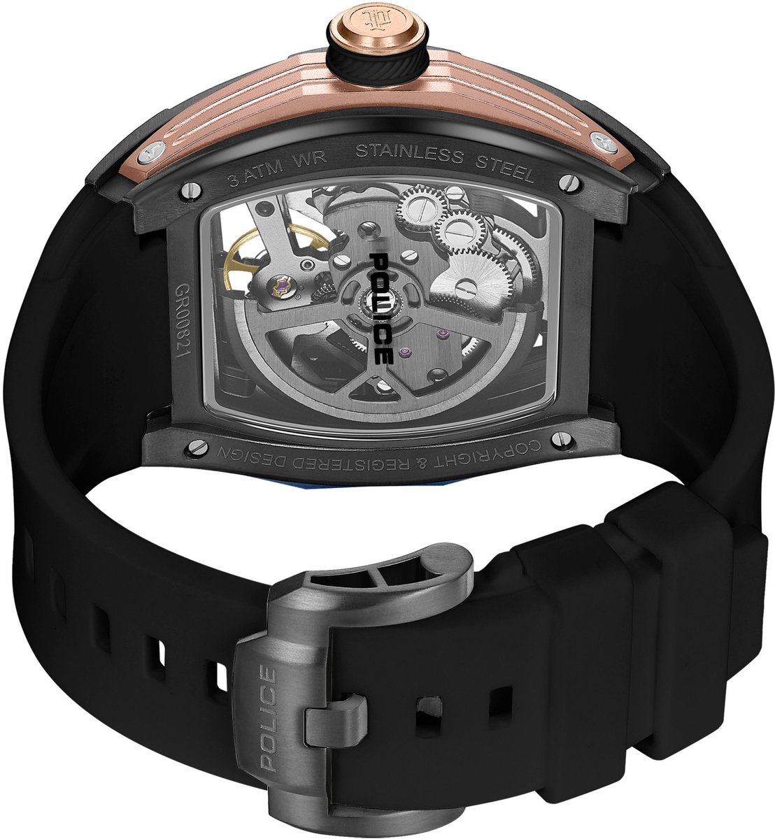 Automatisch horloge Tampa Black - Rose Gold