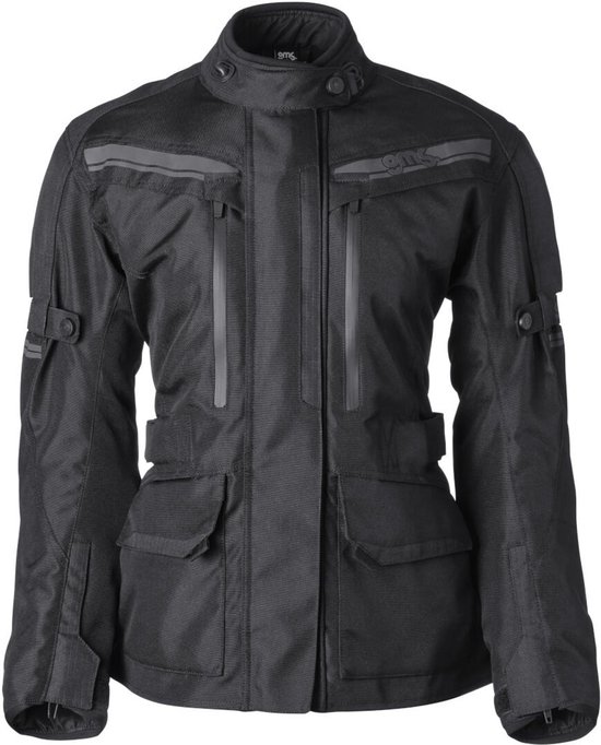 gms Gear Neo WP Heren Zwarte Waterdichte Textiele Motorjas - Maat 8XL - Jas