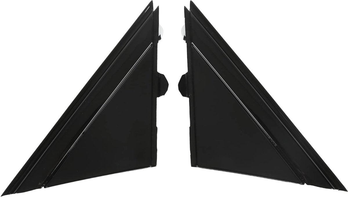 Door Mirror Flag Cover, 1SH17KX7AA, 1SH16KX7AA Left Right Car Mirror Triangle Trim Molding, Durable Accessories Decorative Molding Replacement for 500 2012-2017 (Glossy