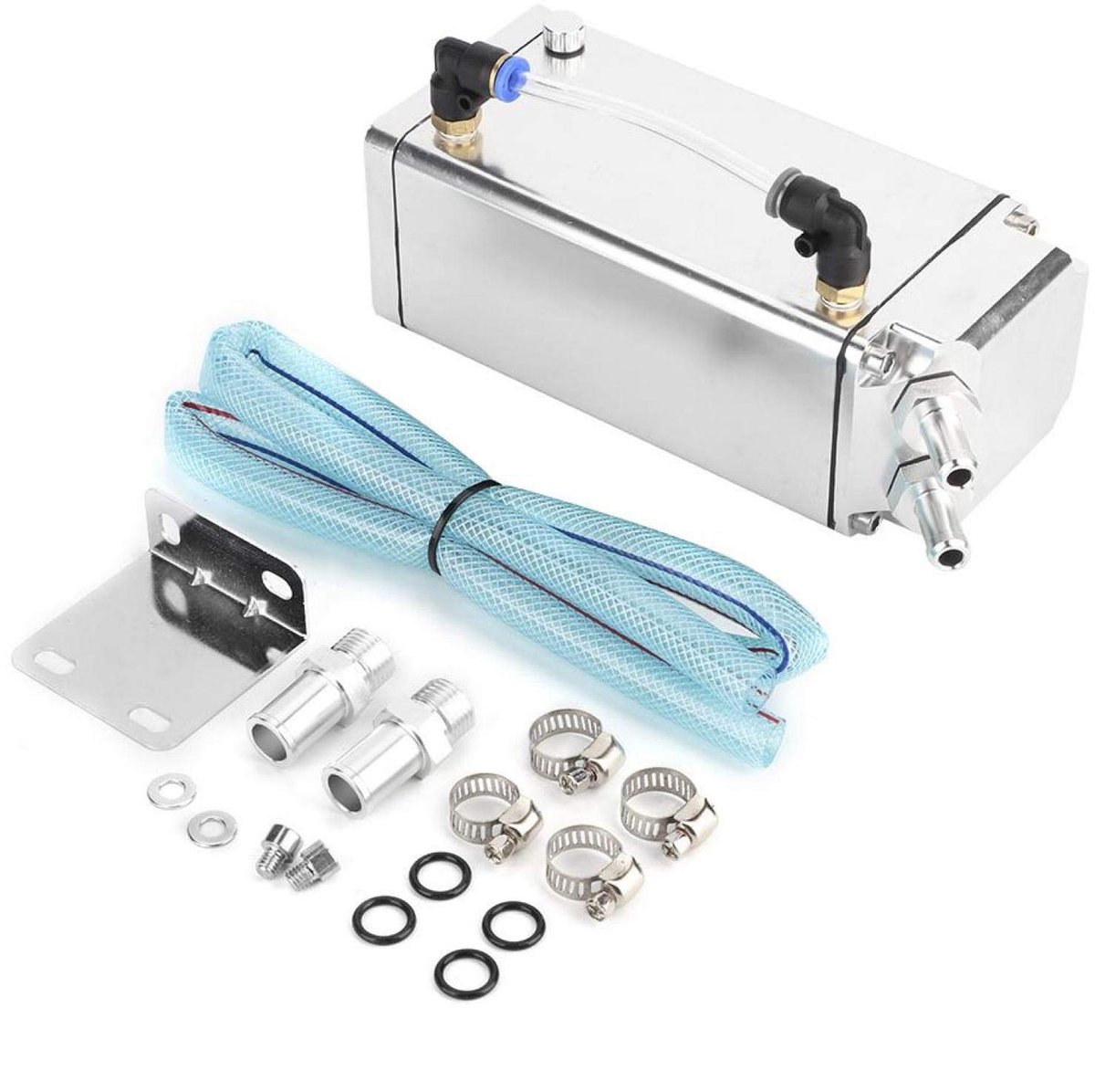 Oliecontainer, duurzame olieverzamelaar professionele olietank voor olieverzameling voor gemodificeerde auto-accessoires (zilver)