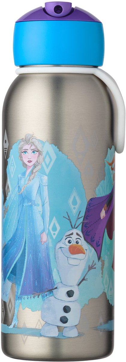 Bol.com Mepal Isoleerfles flip-up Campus - 350 ml - 12 uur koud / 4 uur warm - Drinkfles met rietje voor kinderen - Frozen 2 aanbieding