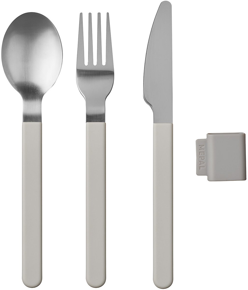Mepal bestekset Silueta – 3-delig – Reisbestek – Nordic white