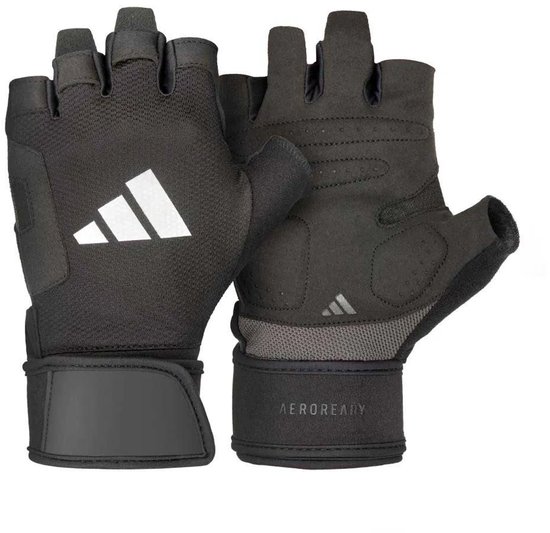 Adidas Strength training handschoenen zwart M