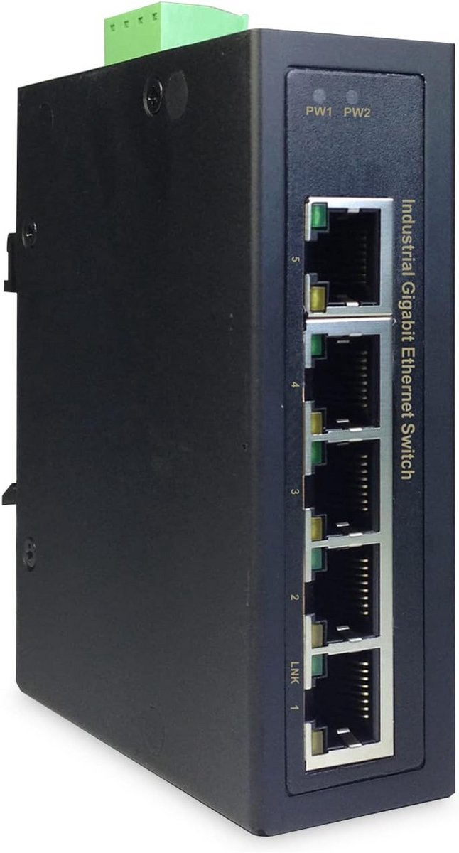 Netwerkswitch Unmanaged Gigabit Ethernet 5-poorts Zwart
