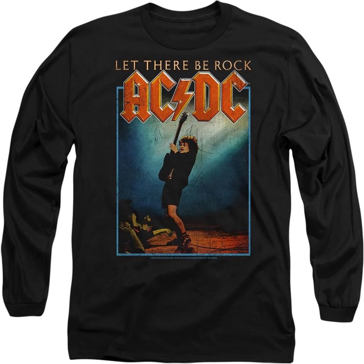 Let There Be Rock Lange Mouwen T-shirt voor Volwassenen