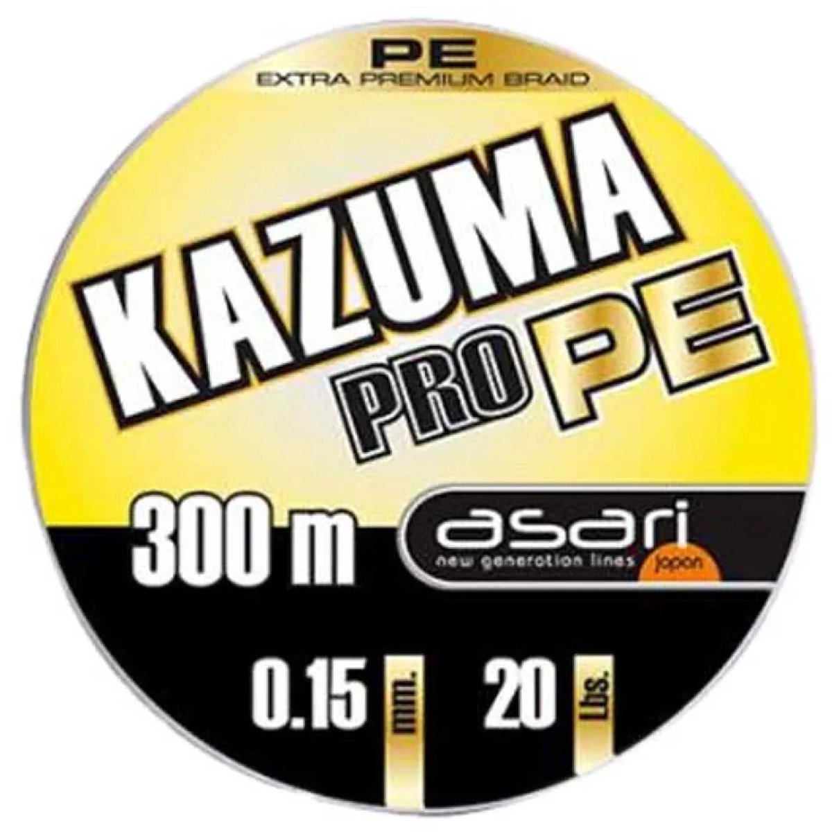 Asari Kazuma Pro Pe Gevlochten Vislijn 300 M Grijs 0.150 mm