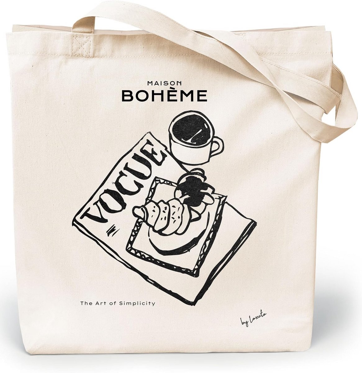 Canvas Shopper Dames - Extra Brede Tote Bag 35 x 42 cm