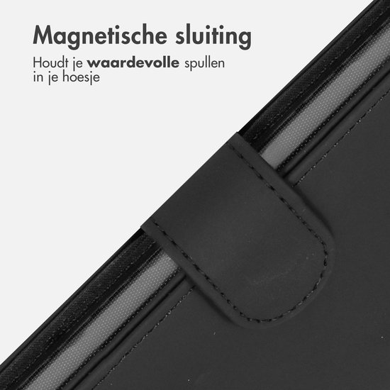 Étui pour Samsung Galaxy A25 avec porte-cartes - Accezz Wallet Softcase Bookcase - Zwart