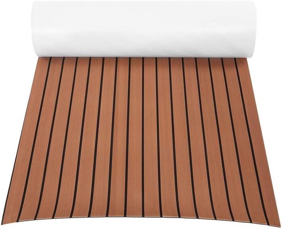 EINFEBEN Vloerbedekking van EVA-schuim, antislip, 240 x 90 cm, zelfklevend, voor boot, vloerbedekking, surfplank, boot, jacht, marine, grijs
