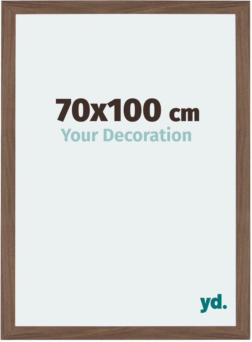 Your Decoration - Puzzellijst 70x100 cm - Walnoot Donker - Puzzellijst 1500-2000 stukjes - MDF Fotolijst - Mura