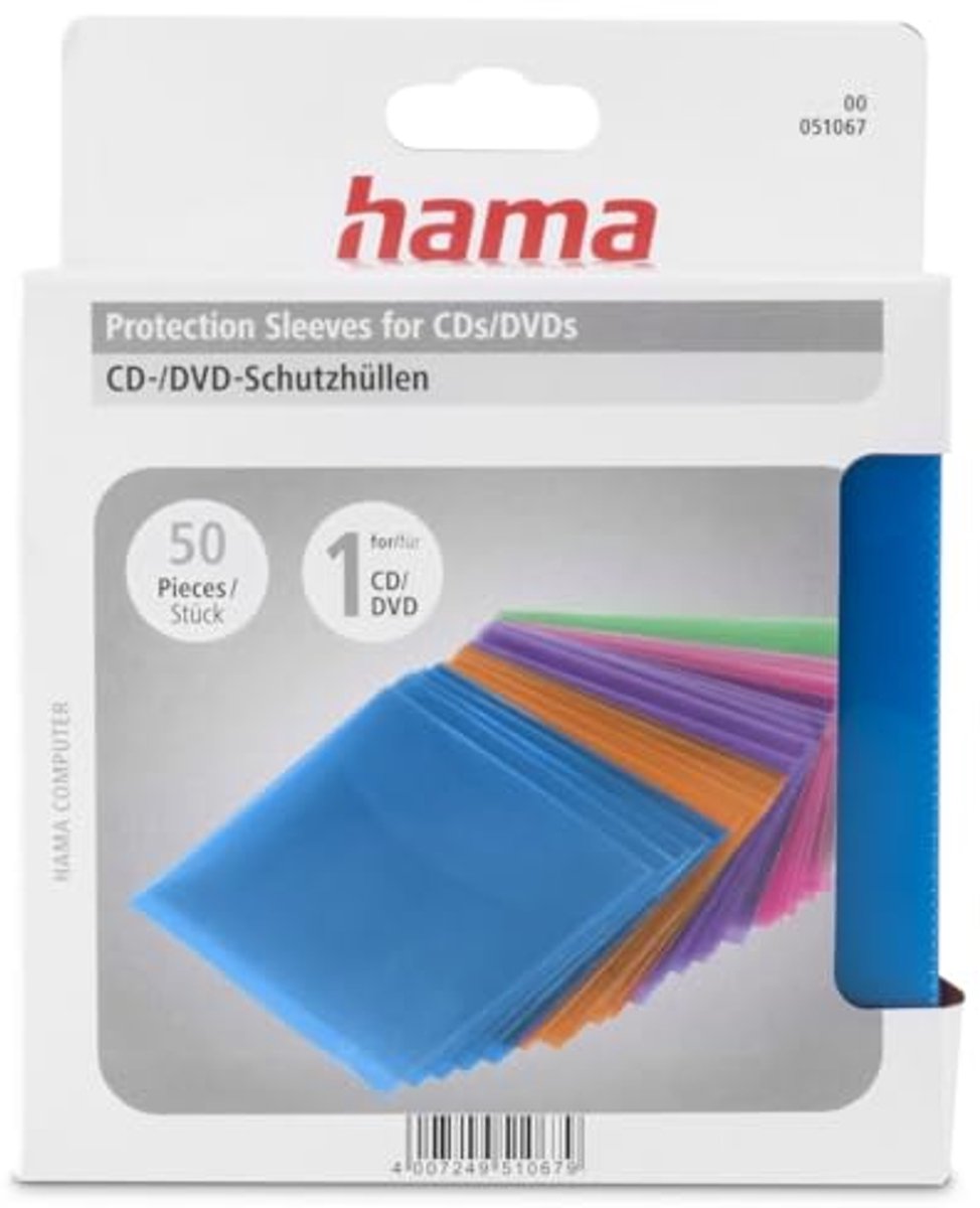 Kleurige CD-Leerhoes voor 50 Stuks - Geschikt voor DVD en Blu-ray