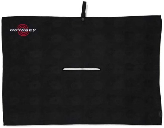Odyssey Golf Odyssey Microfiber Handdoek Zwart — afbeelding 4