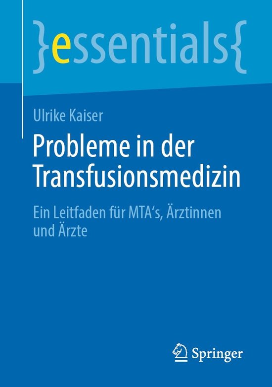 Medicine (German Language) - Probleme in der Transfusionsmed ... - cover